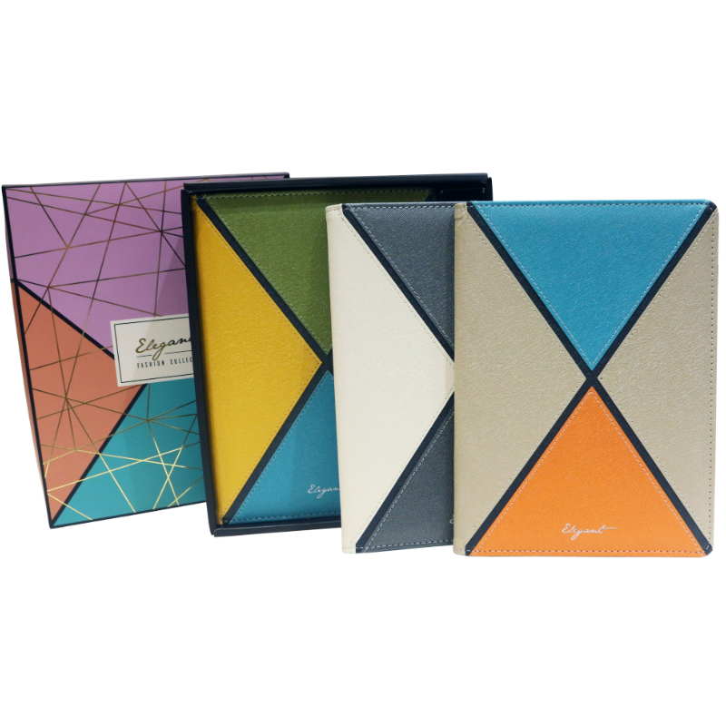 Mixed 4 Colors PU Leather Journal Gift Set