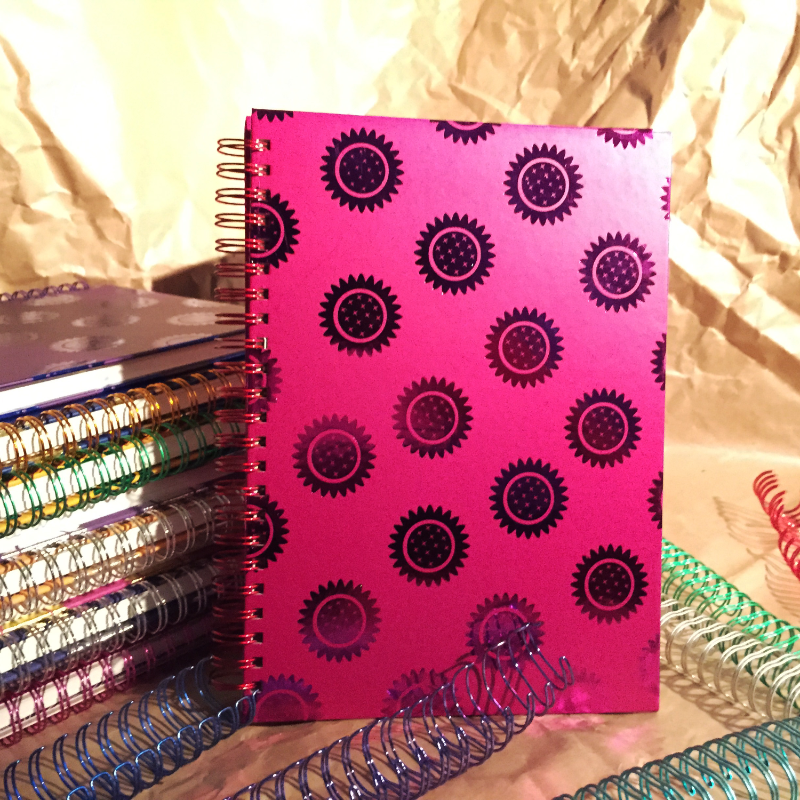 Colorful Plating Spiral Notebook