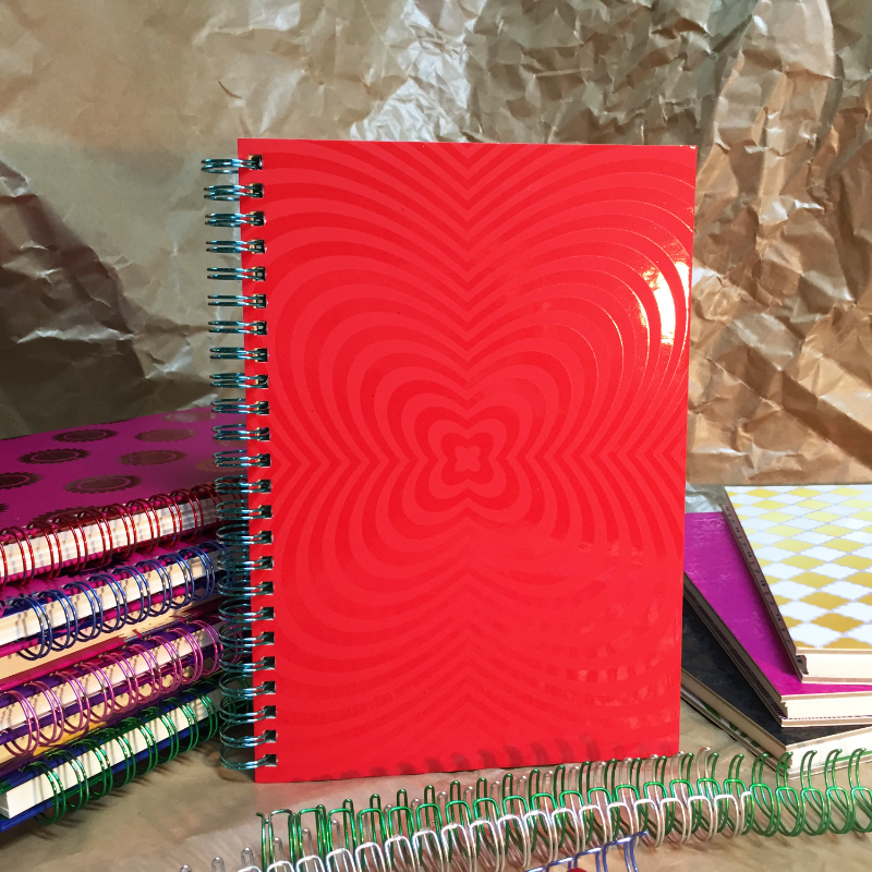 UV SPOT Colorful Plating Spiral Notebook