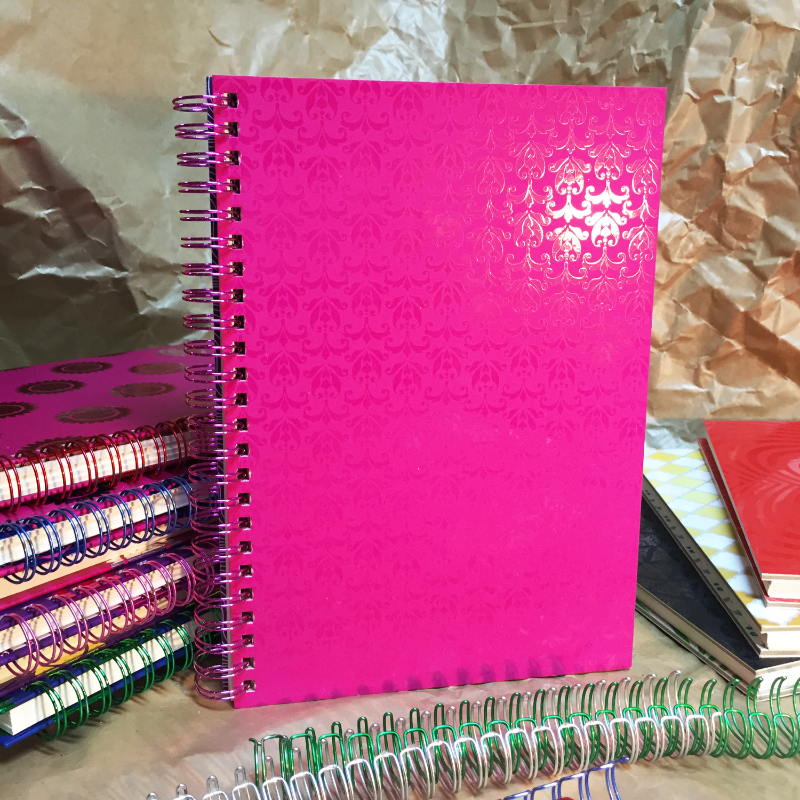 UV SPOT Colorful Plating Spiral Notebook