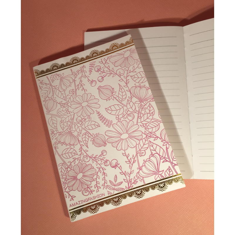 Flowers PU Leather Notebook