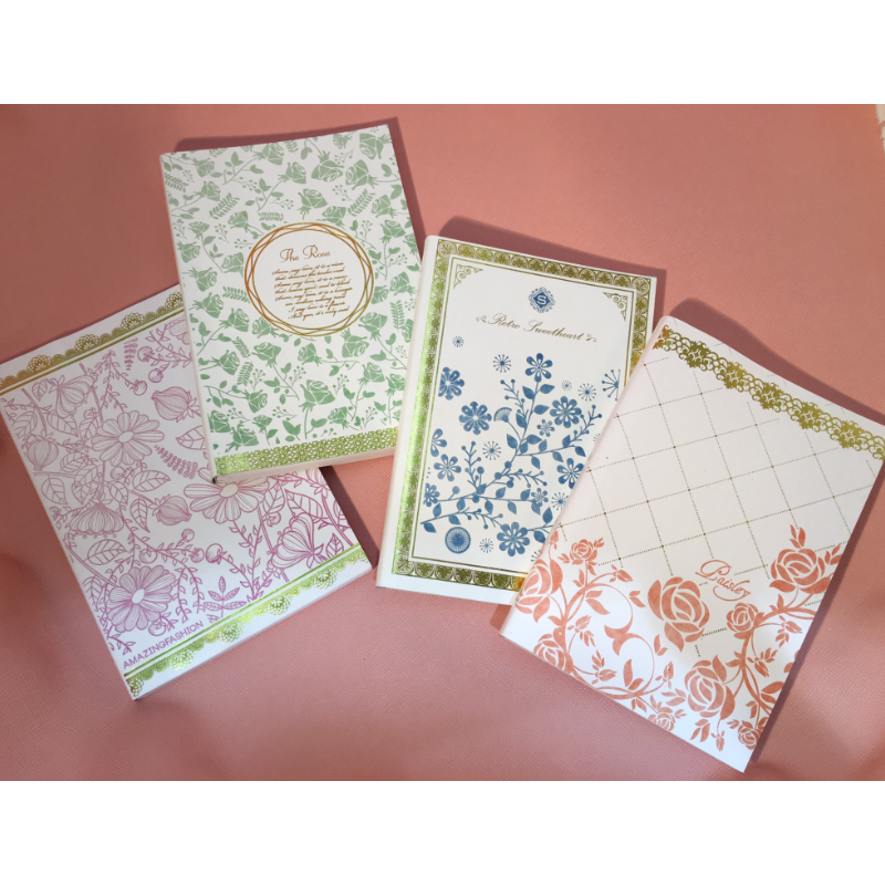 Flowers PU Leather Notebook