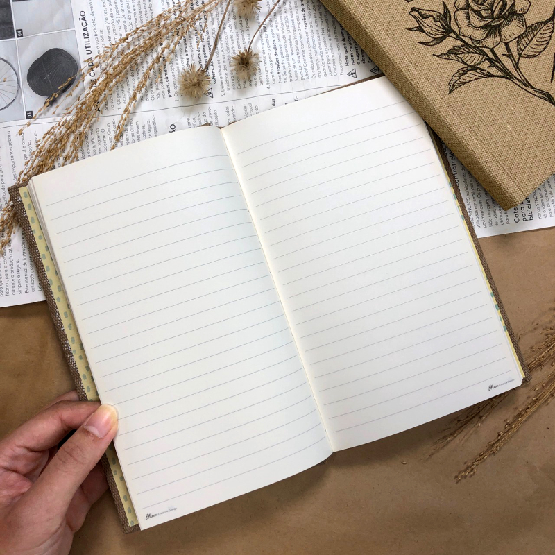 Eco-friendly-Recycled Linen Journal