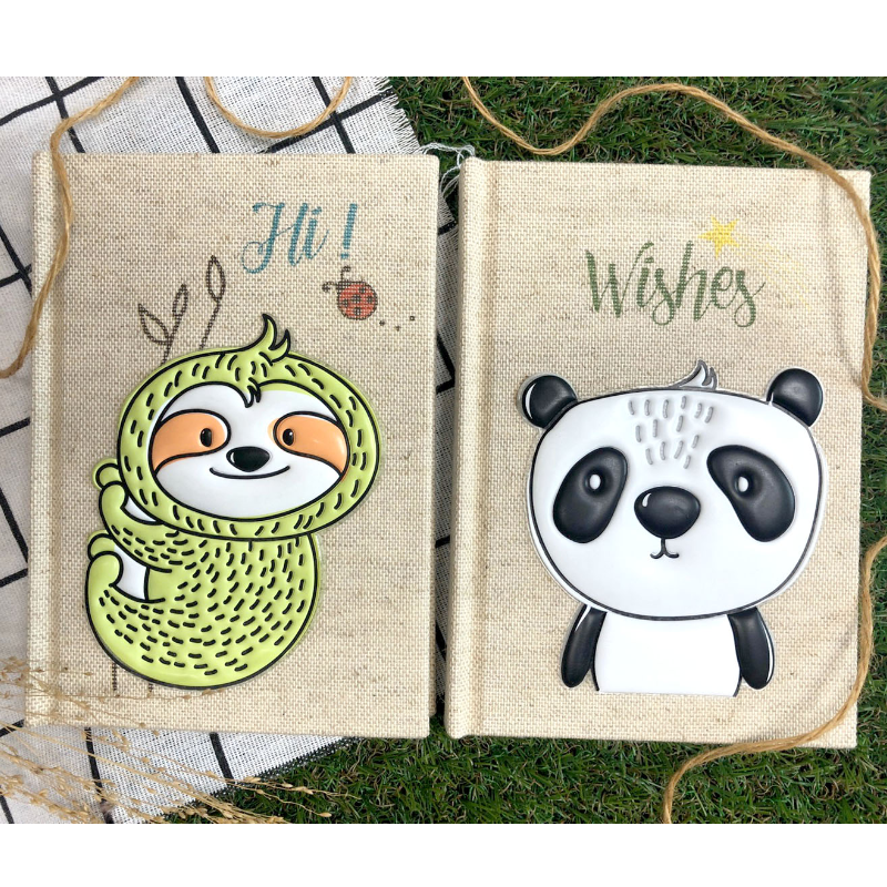 Linen Animal Journal With Bookmark