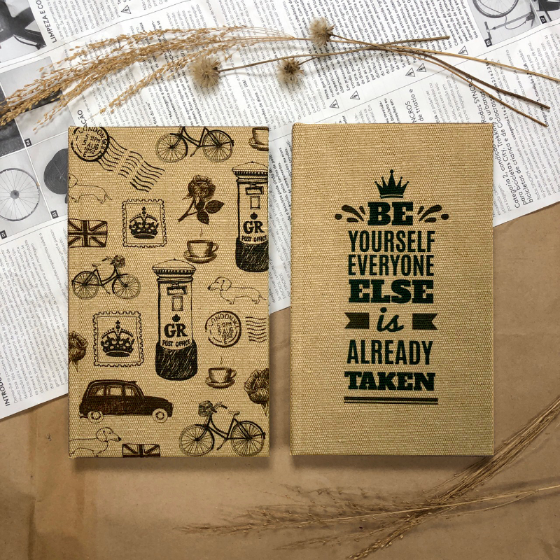 Eco-friendly-Recycled Linen Journal